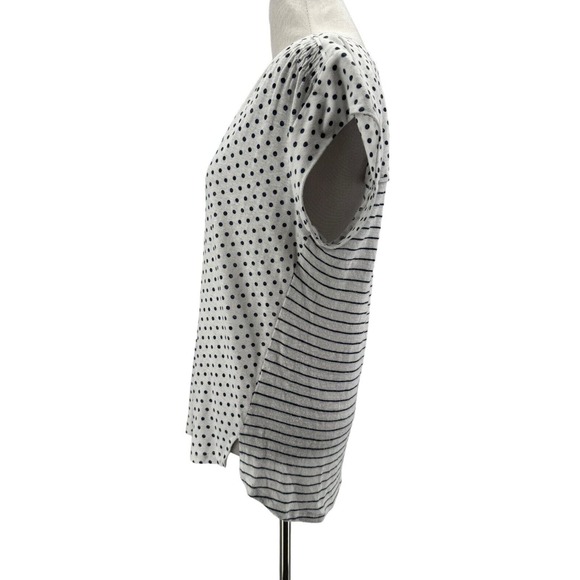 Daniel Rainn White and Black Polka Dot Blouse - Picture 2 of 5